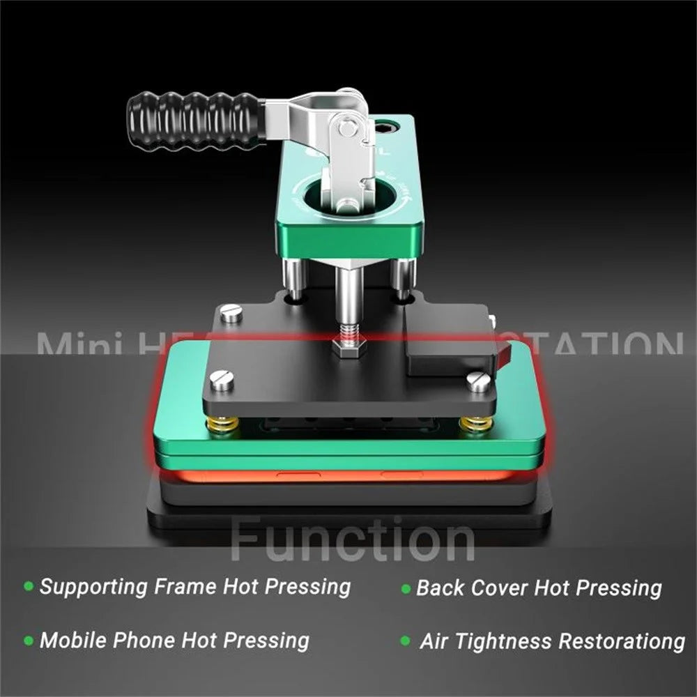 2UUL DA07 Mini Heating Press Station For iPhone Screen / Back Cover / Frame Repair Hot Pressing - EU Plug - 5