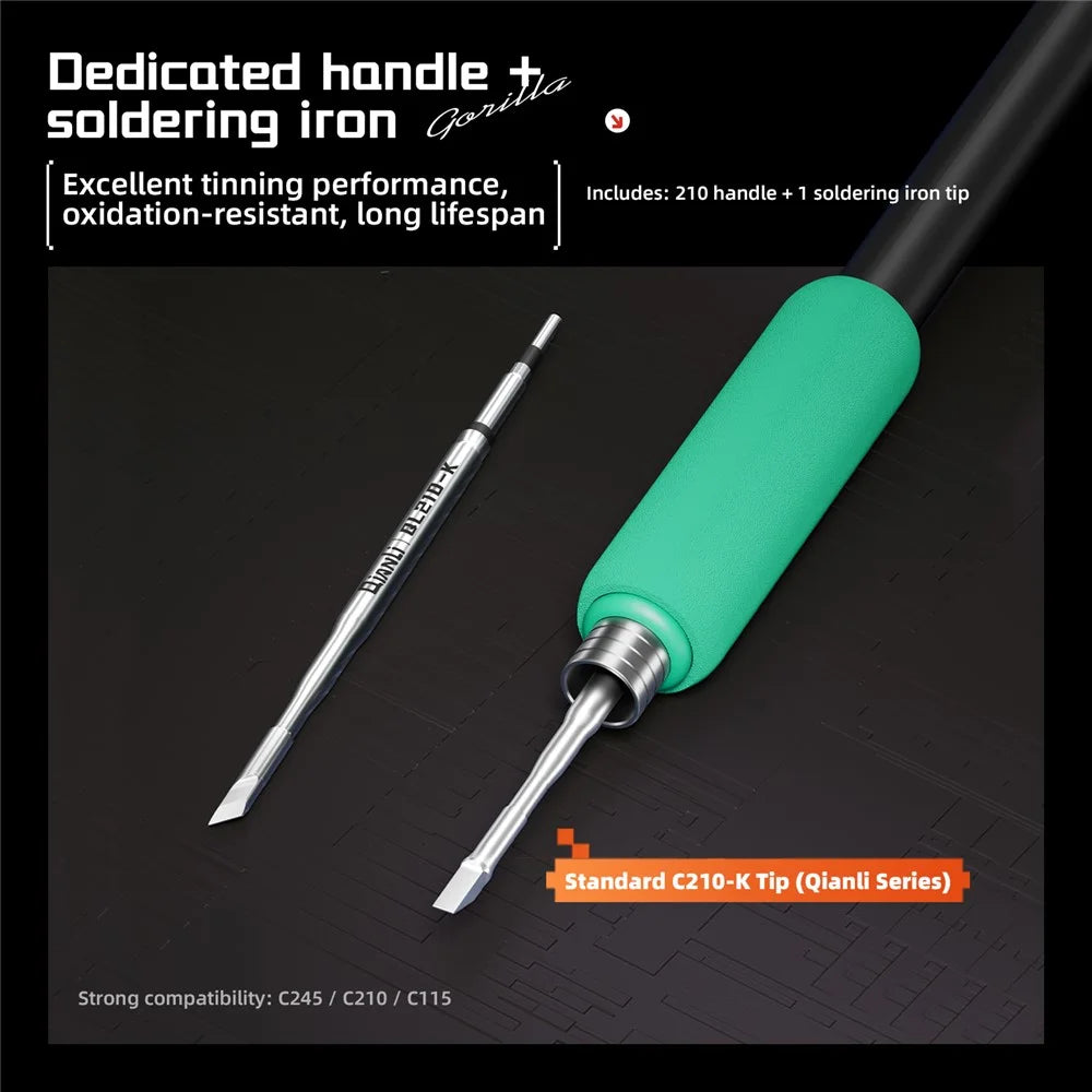 QIANLI H240 Smart Soldering Station for Electronic Repair Rapid Heating Soldering Iron with Precise PID Temperature Control - EU Plug - 6