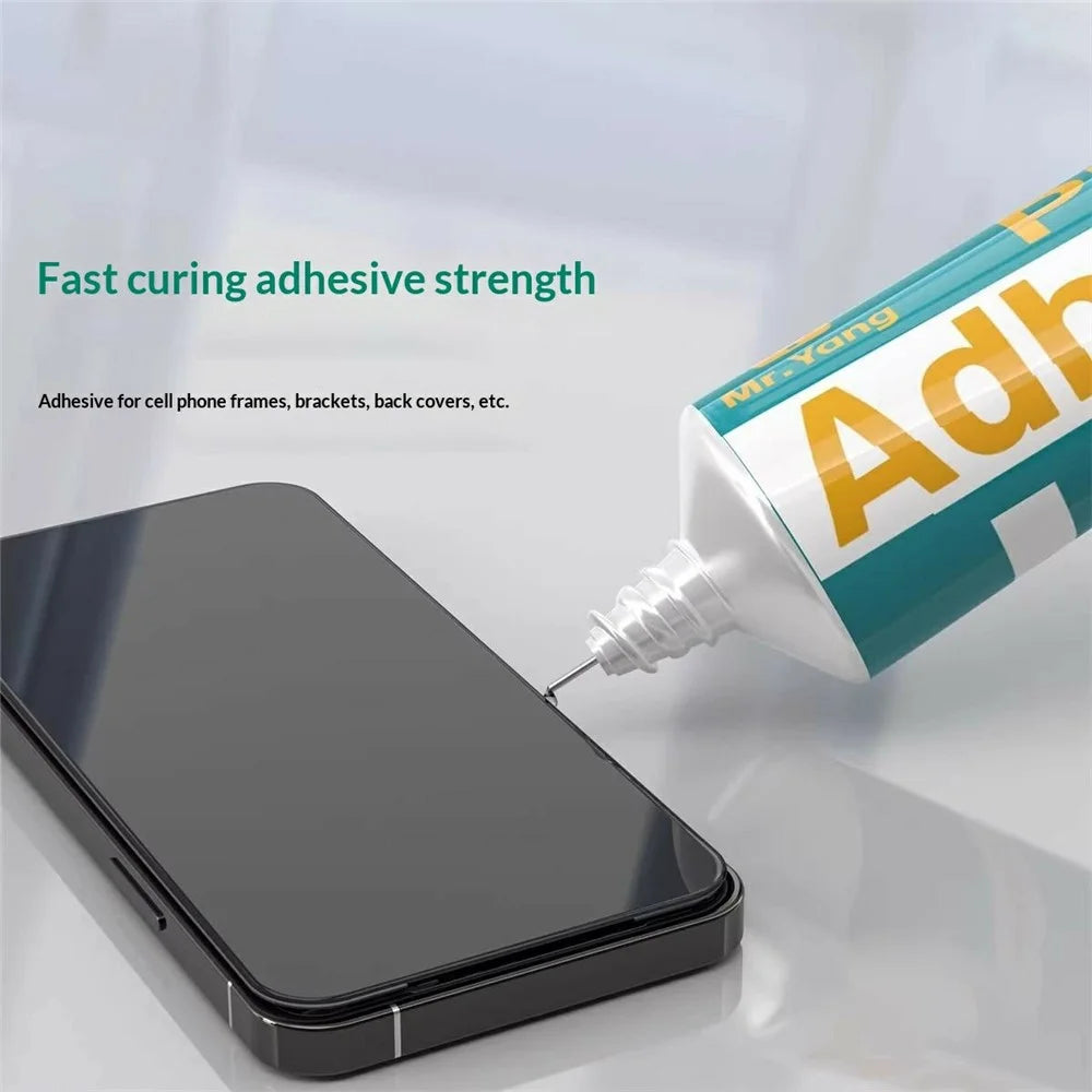 MY 50ML Phone Repair Curing Adhesive Fast Bonding Strong Adhesion For Mobile Frame / Stand / Back Cover - MY-J01T Transparent - 3