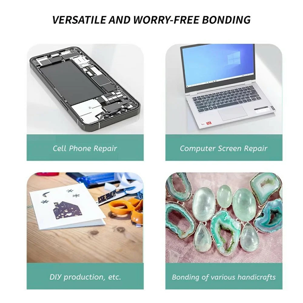 MY 50ML Phone Repair Curing Adhesive Fast Bonding Strong Adhesion For Mobile Frame / Stand / Back Cover - MY-J01T Transparent - 5