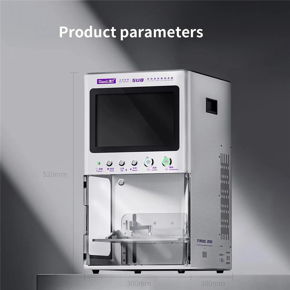 QIANLI SU8 Pro Cold Light Source UV Laser Machine Desktop Engraving Marking Equipment - EU Plug - 5