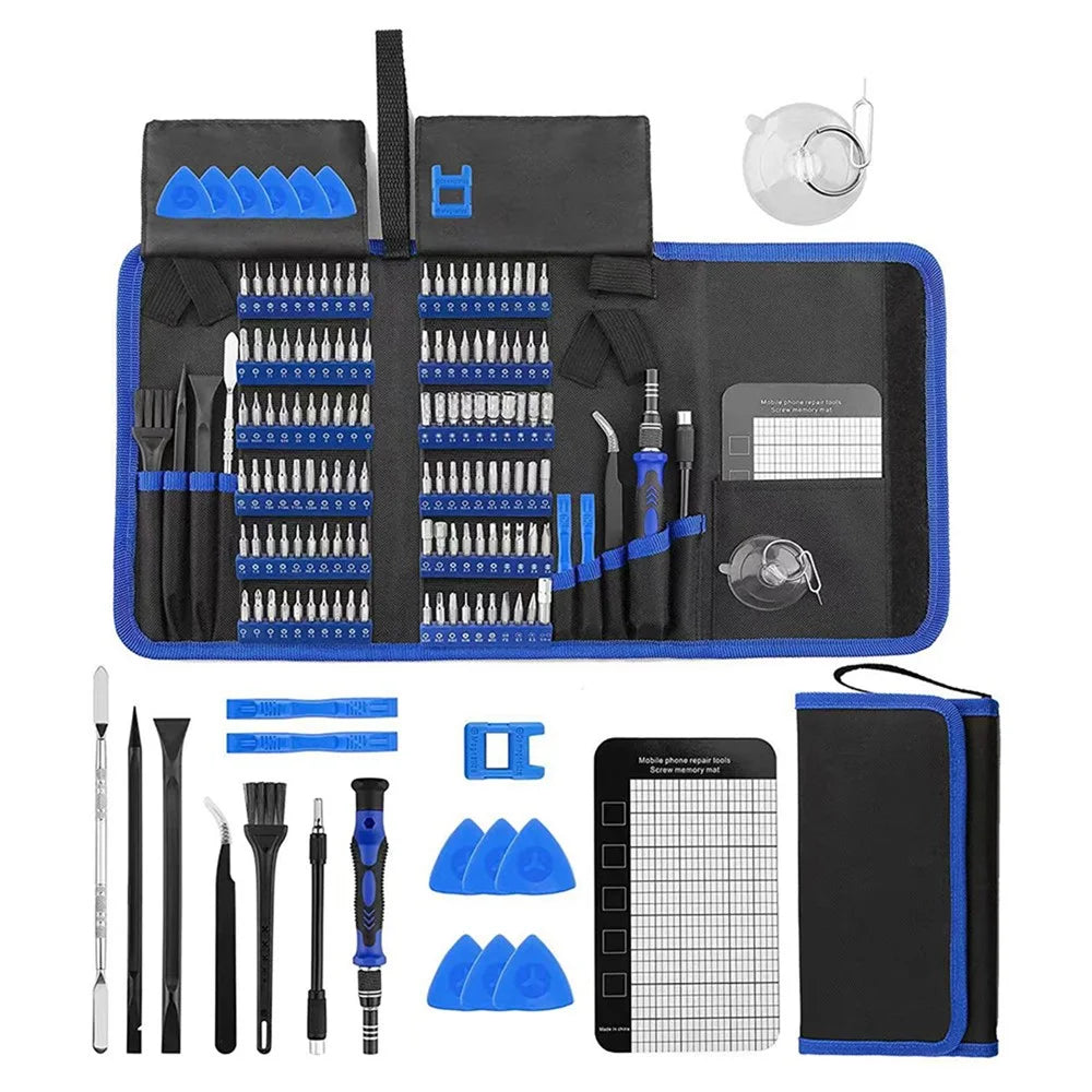 JIAFA 142 in 1 Electric Screwdriver Set Precision Repair Tools Kit with Bits for Phone Computer - 2