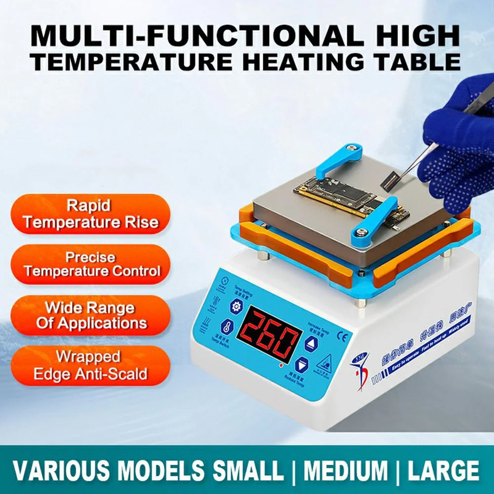 YYD YD616 520W Intelligent Heating Platform PCB Preheating Station for Electronics Repair, EU Plug / 220V - 2