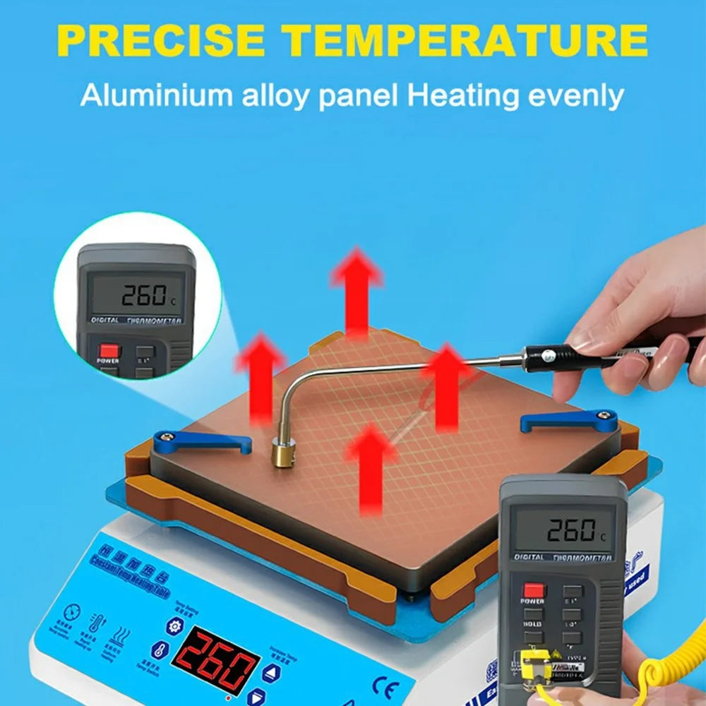 YYD YD616 520W Intelligent Heating Platform PCB Preheating Station for Electronics Repair, EU Plug / 220V - 3