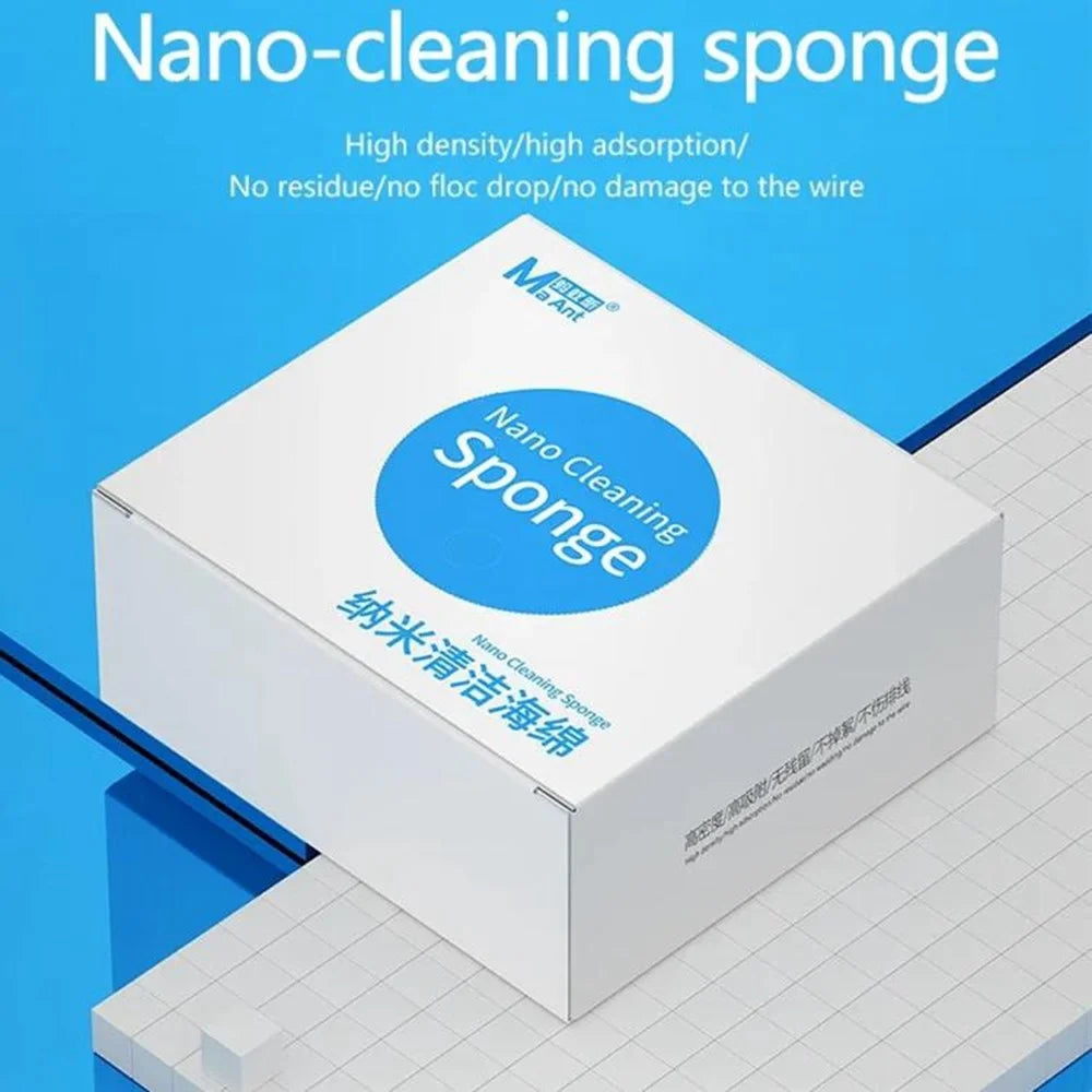 MAANT 500Pcs / Box High Density Nano Cleaning Sponge No Residue Electronic Maintenance Tools for Electronics PCB Chip Screen - 3