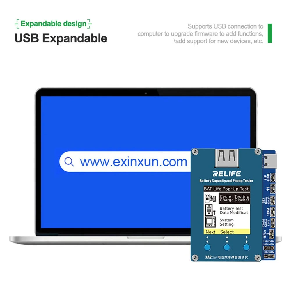 RELIFE XA2 Pro Battery Efficiency Popup Tester Cable-free Efficiency Pop-up Repair Detector for iPhone 11-15 Pro Max - 6
