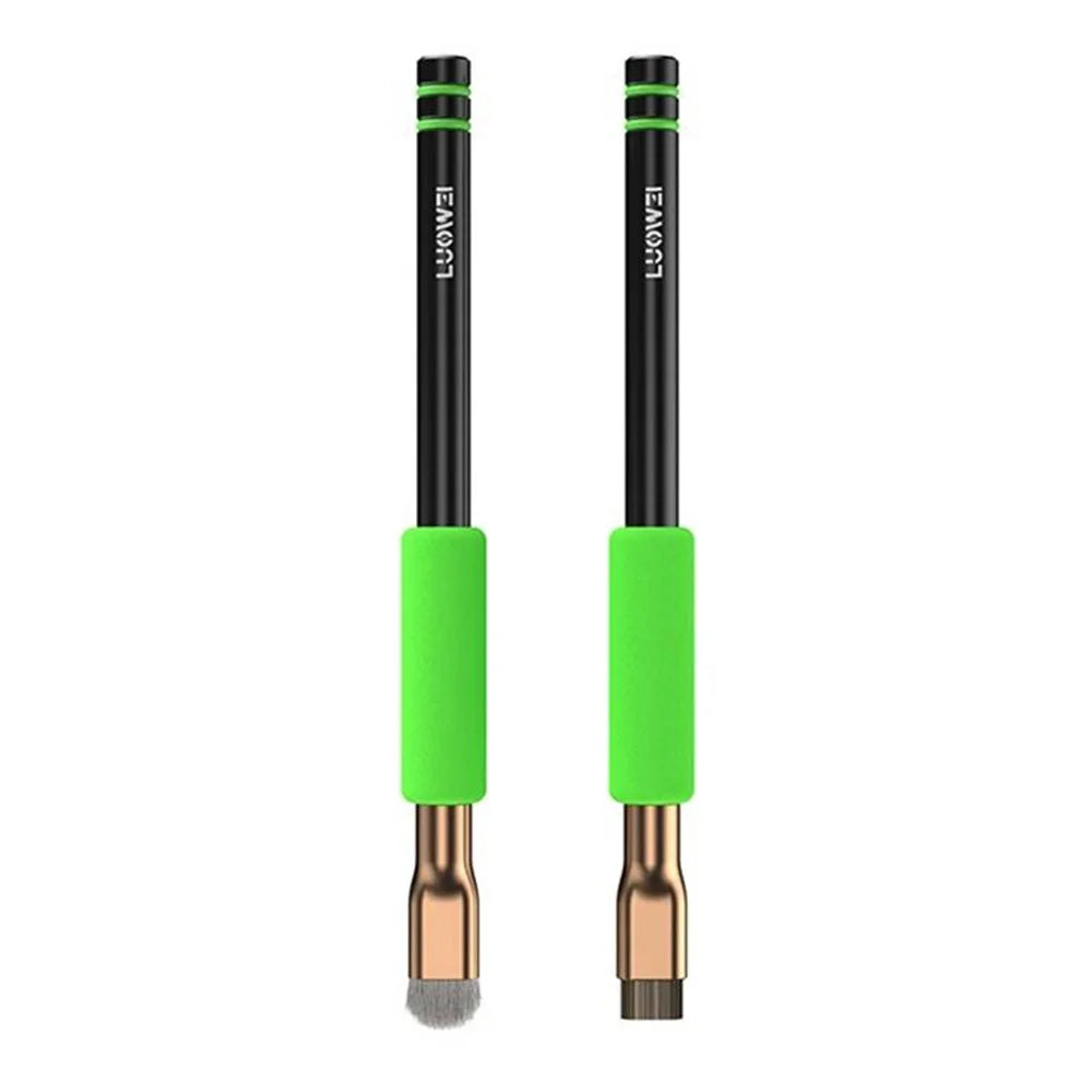 LUOWEI LW-BR01 2Pcs IC Chip Soldering Pad Adhesive Removal Brush Set for Motherboard Repair - 1
