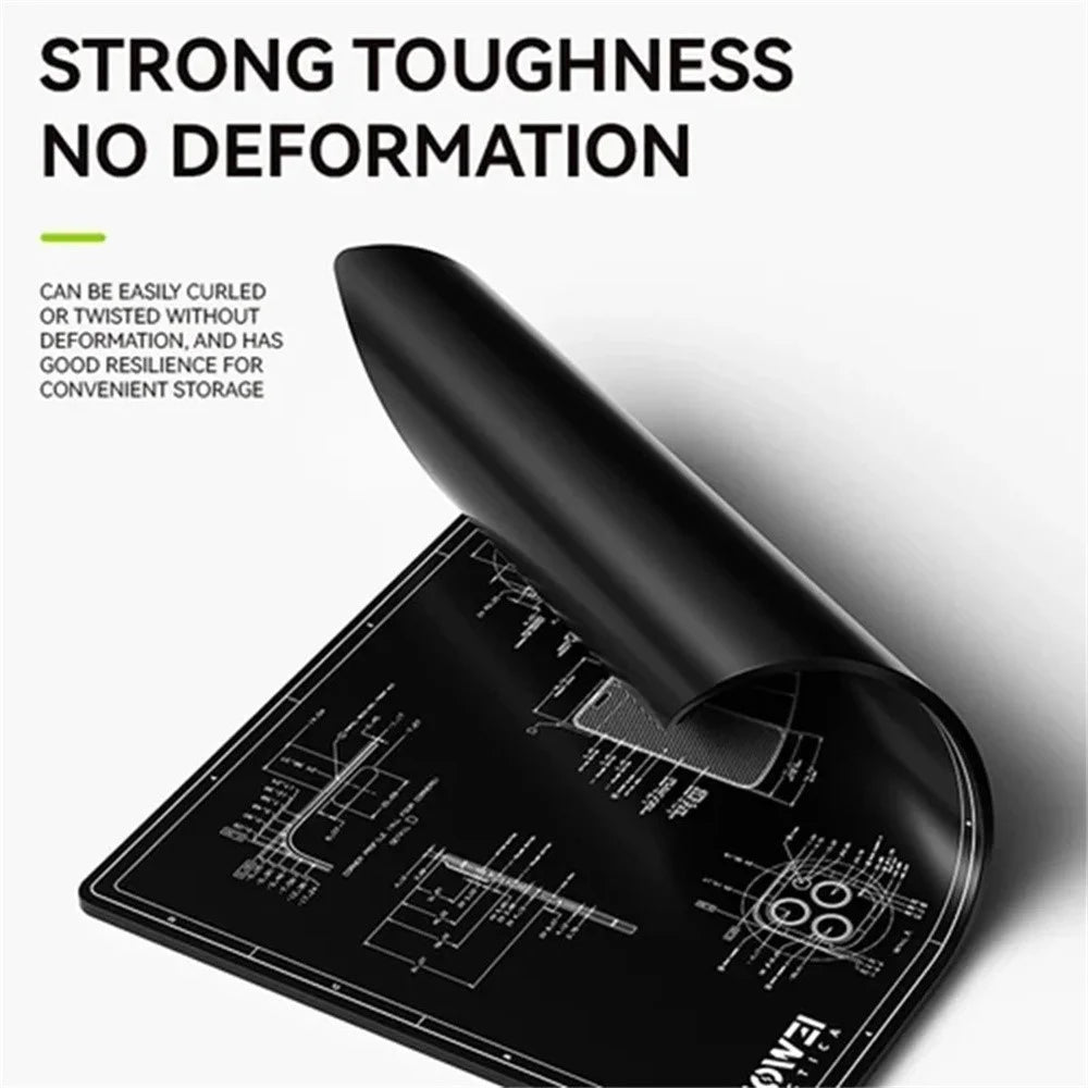 LUOWEI LW-M3 27 Inch Multifunction Repair Mat 500 Degree Celsius Heat Resistant Insulation Pad for Electronics - 5