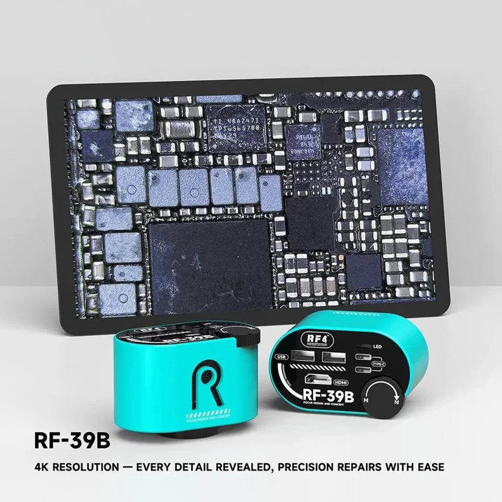 RF4 RF-39B 4K Microscope Camera CMOS Sensor HD Zoom Wheel for Electronics PCB Repair - 3