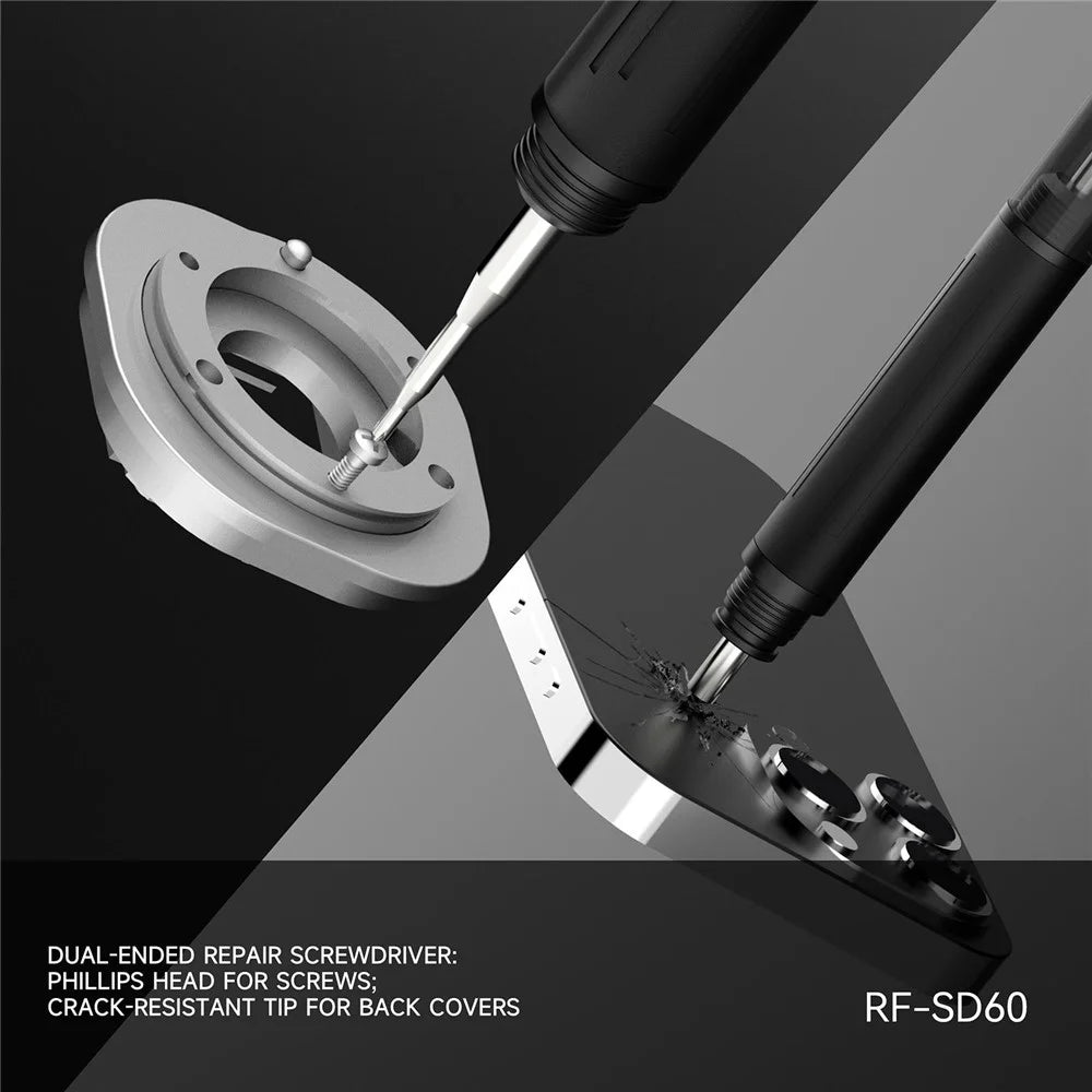 RF4 RF-SD60 5 in 1 Phone Repair Screwdriver Set Glass Breaker Pen for Mobile - 4