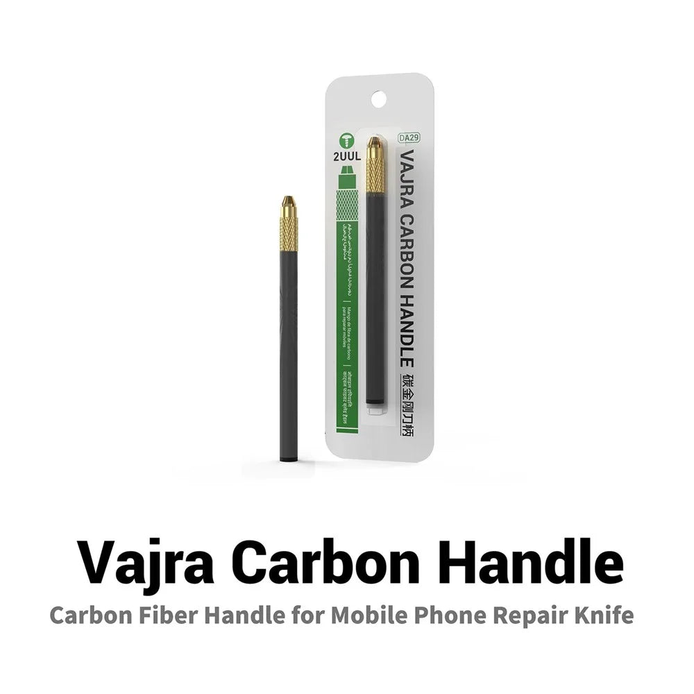 2UUL DA29 Vajra Carbon Fiber Handle for Mobile Phone Repair Knife Precision Electronics Repair Tool - 2