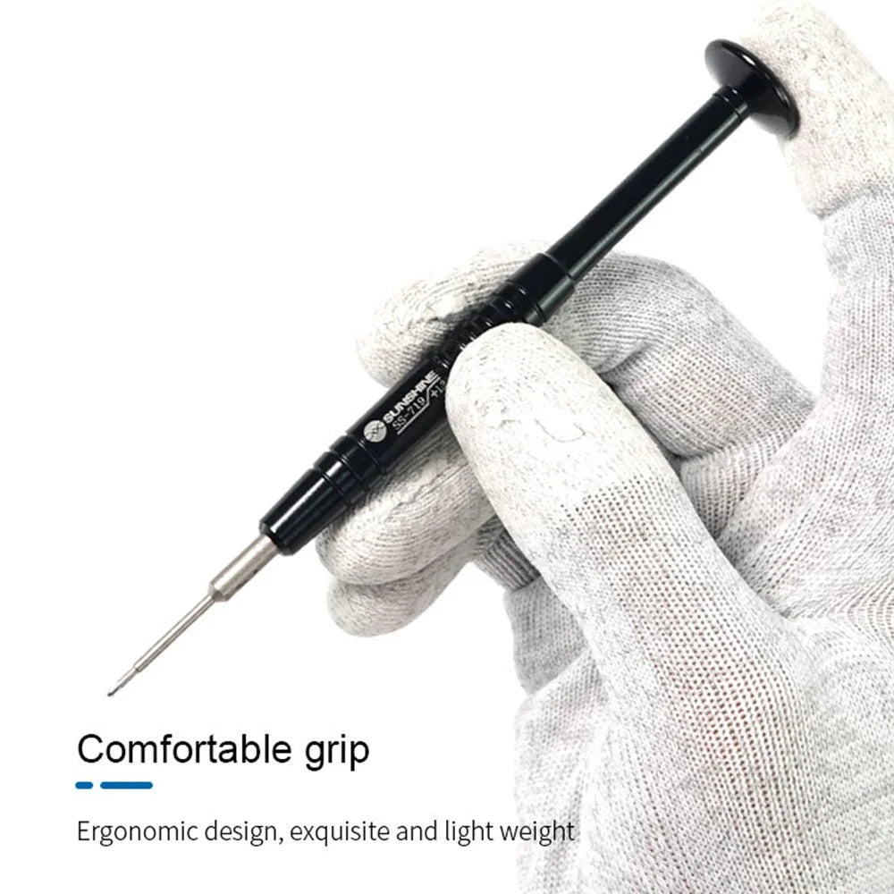 SUNSHINE SS-719 +1.2 Handle Precise Magnetic Alloy Screwdriver for Mobile Repair Opening Hand Tools - 3