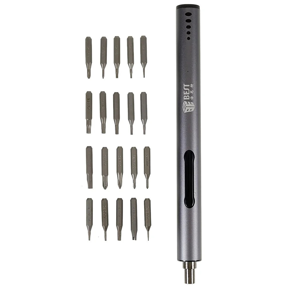 BEST BST-9911A Professional Rechargeable Magnetic Electric Screwdriver Repair Tool with LED Light - 2