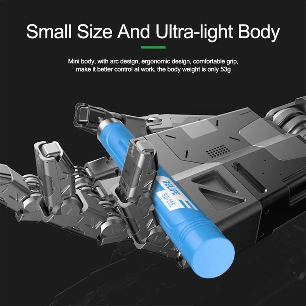 RELIFE SD-22E Precision Electric Screwdriver Rechargeable Repair Power Hand Tool with 10Pcs Bits for Repair Phones - 5