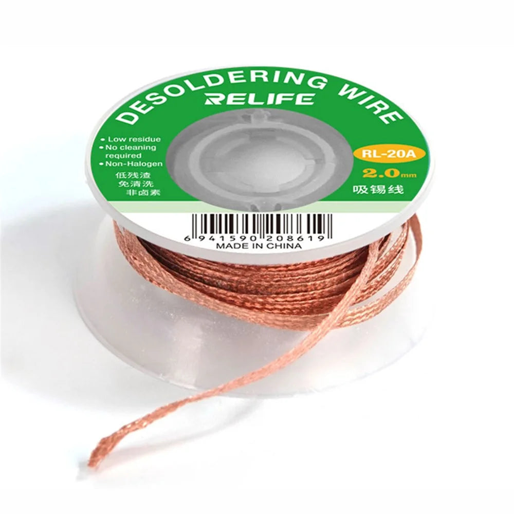 RELIFE RL-20A Tin Wire Tape Copper Welding Solder Remover BGA Repair Tool - 1