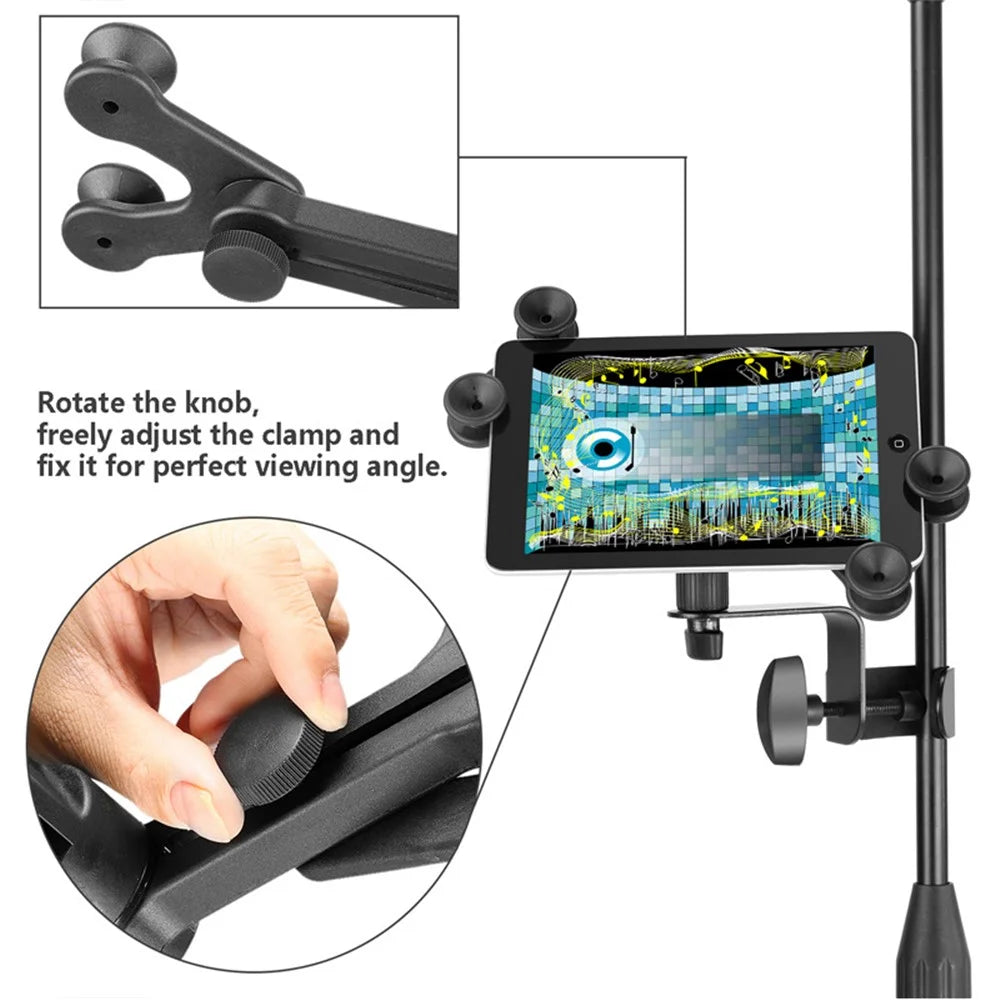 NEEWER NW-105 Tablet Clip for iPad 360 Degree Rotation Microphone Stand Bracket - 6