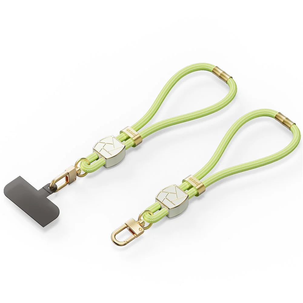 DUX DUCIS For Universal Garden Series Phone Lanyard Adjustable Wrist Strap with Ice Crack Pattern - Green Yellow - 1