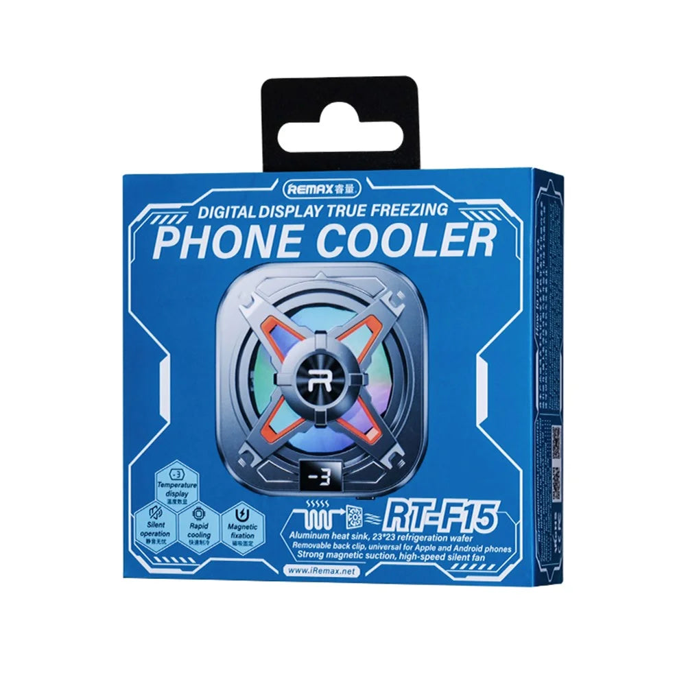 REMAX RT-F15 Digital Display True Freezing Phone Radiator Type-C Magnetic Detachable Universal Phone Cooler - 4