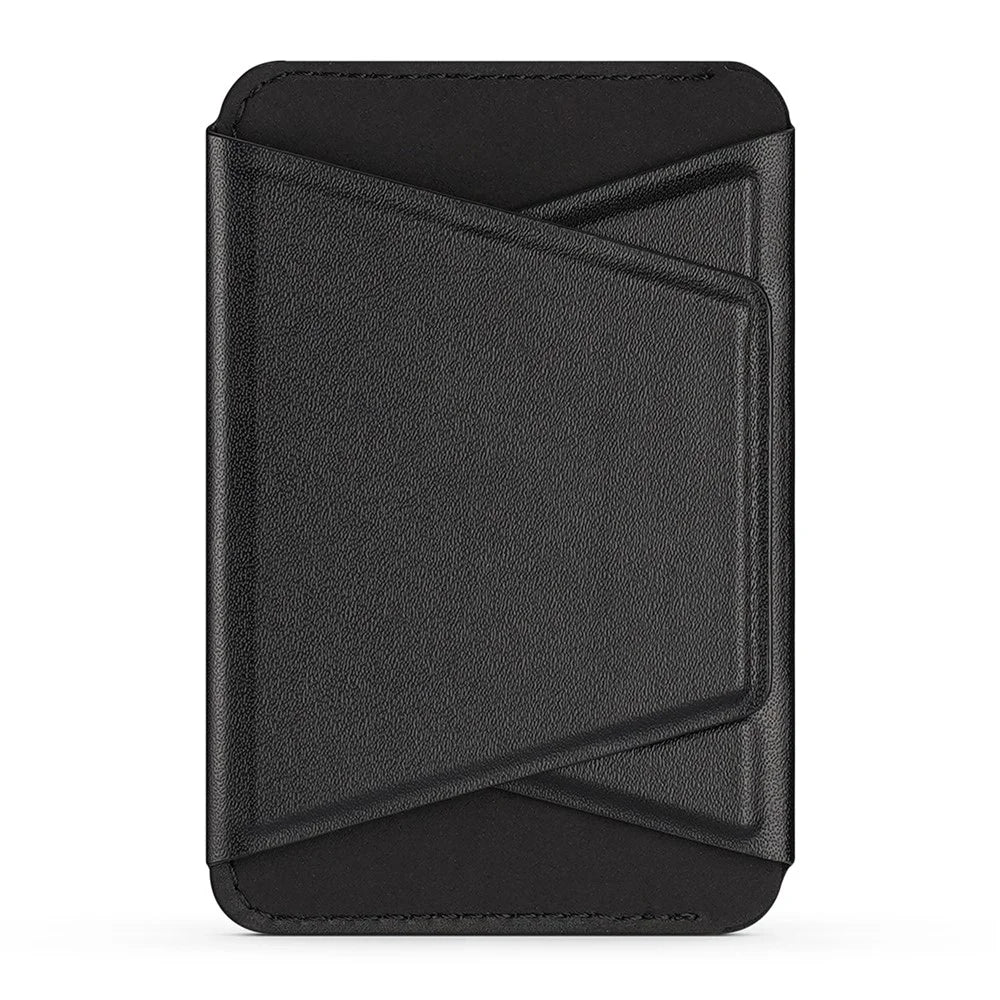 DUX DUCIS Magnetic Phone Stand Cell Phone Card Holder Wallet Case - Black - 3