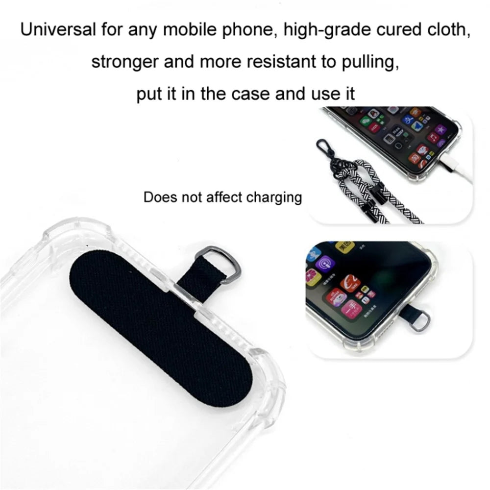 10mm Polyester Rope Adjustable Phone Neck / Shoulder Lanyard Anti-lost Crossbody Cellphone Strap - Style 89 - 2