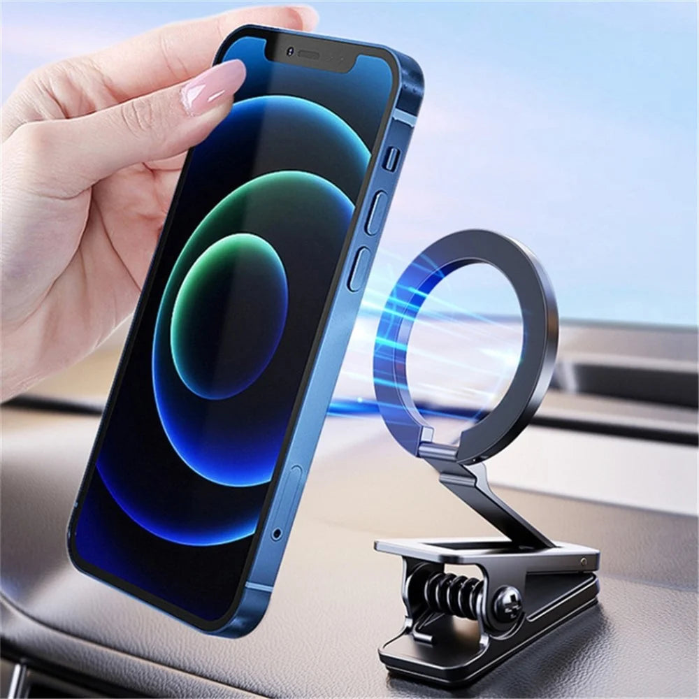 Car Mount Stable Clip-On Bottom Magnetic Phone Holder for Desk - 2