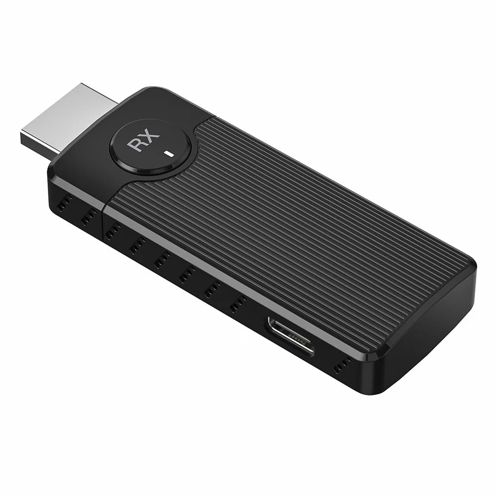 Q50 Vertical Stripe 60HZ 5G High-Speed Point-To-Point Dual Mode Wireless Screen Mirroring Adapter - Black - 2