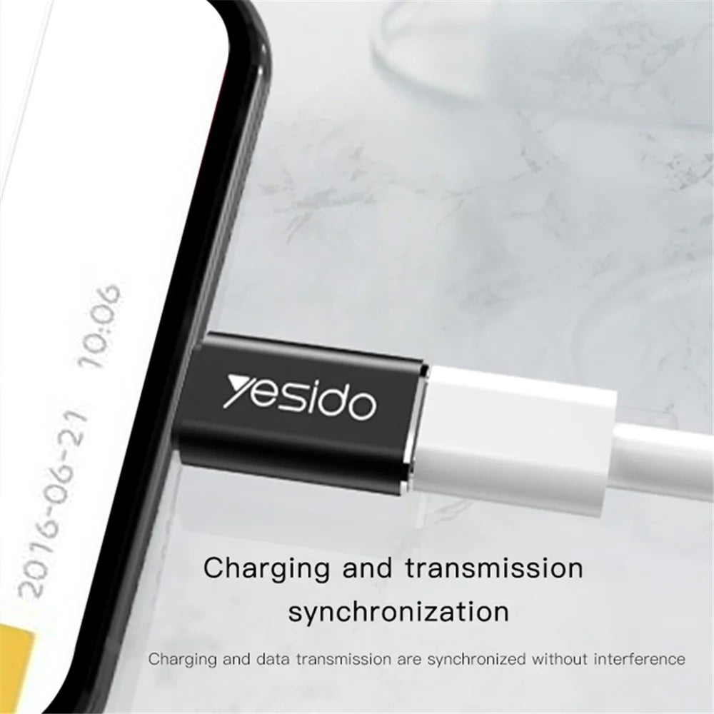 YESIDO GS03 Type-C to iP OTG Fast Charging Data Transmission Connector Adapter - 4