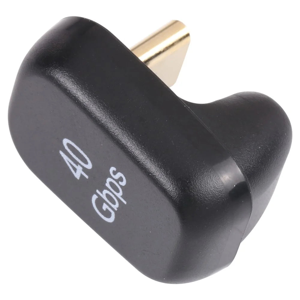 U-shape 40Gbps Type-C Male to Female Fast Charging Data Transfer Connector USB4.0 Adapter - 2