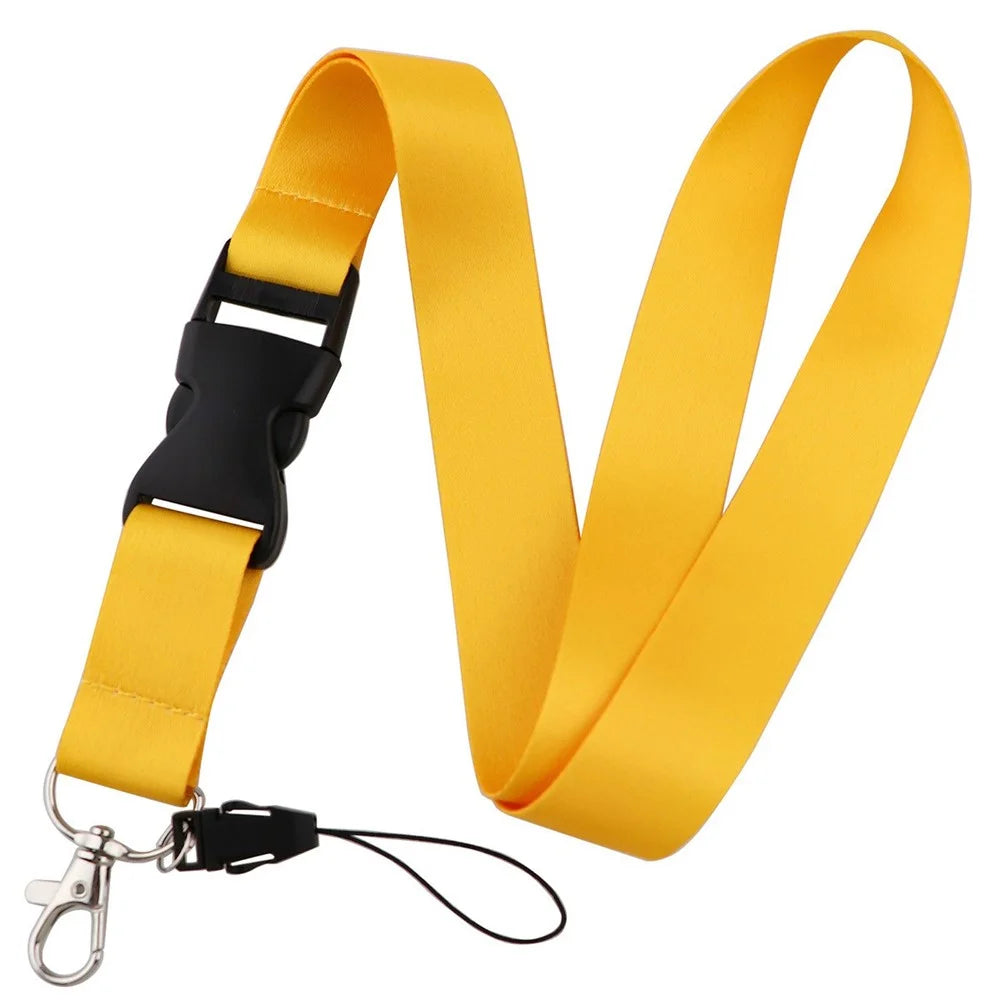 YZ681 Solid Color Polyester Phone Lanyard Carrying Strap with Buckle - YZ681-5 - 1