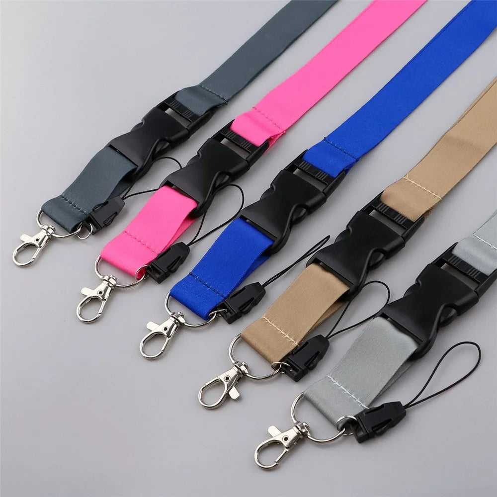 YZ681 Solid Color Polyester Phone Lanyard Carrying Strap with Buckle - YZ681-5 - 3