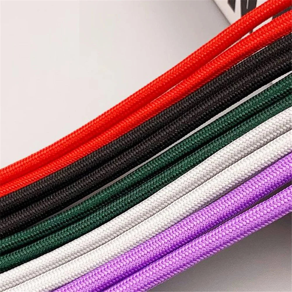 Polyester Phone Lanyard Adjustable 5mm Neck Strap Crossbody Cell Phone Strap with Patch - Black - 6