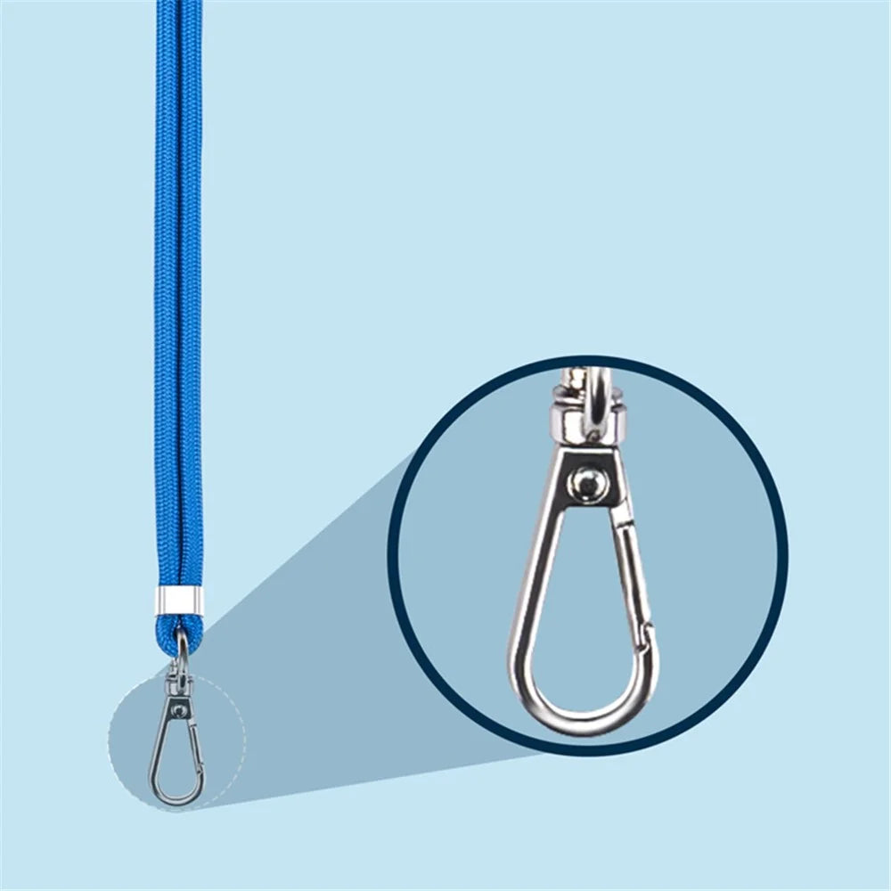 6mm Nylon Phone Lanyard Universal Adjustable Neck Straps with Pad - Sapphire - 5