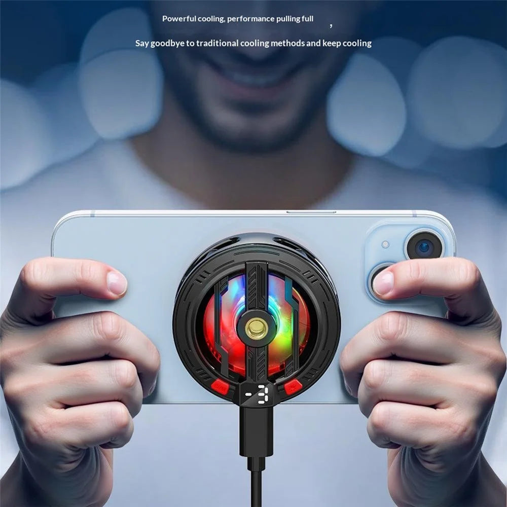 S01 Magnetic Phone Cooler TEC Semiconductor Gaming Heat Sink Fan Clip-On Mobile Radiator for Live Streaming - Black - 5