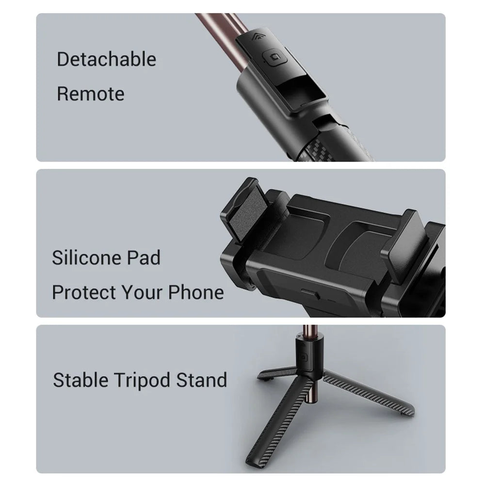 C06H Single Axis Gimbal Stabilizer Anti-Shake Tripod Bluetooth-compatible Selfie Stick - 7