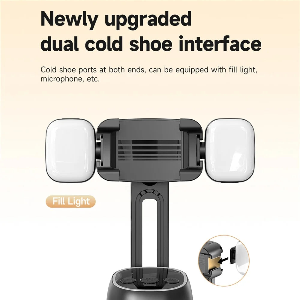P05 Standard Version Smart AI Follow Gimbal Face Tracking Phone Holder Desktop Free Rotation Photography Stand - 4