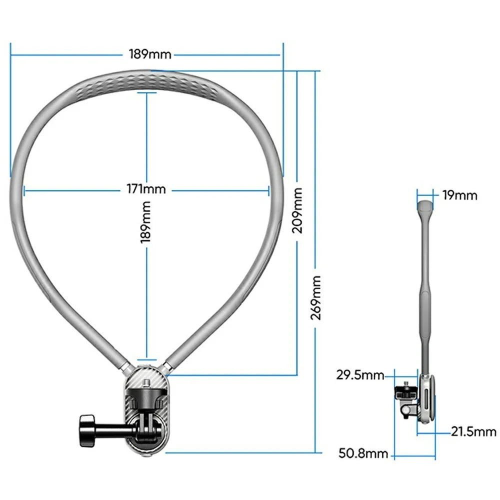 SCS-NH002 Sports Camera Neck Mount Multi Angle Adjustable Shockproof Camera Neck Holder Stabilizer - 7