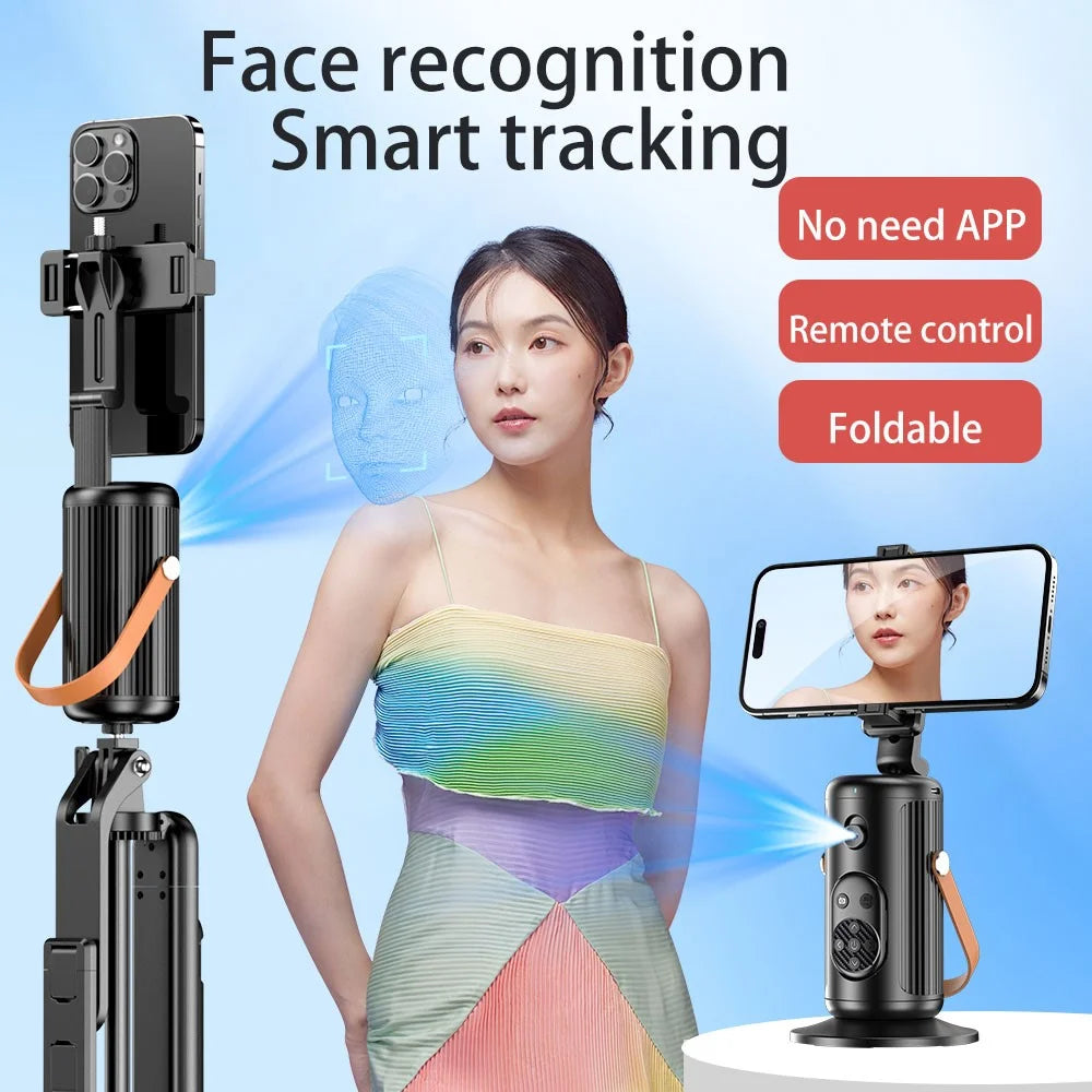 Q04 F2 AI Smart Face Tracking Live Streaming Phone Gimbal Stabilizer with Remote Control + 2 Fill Lights - 5