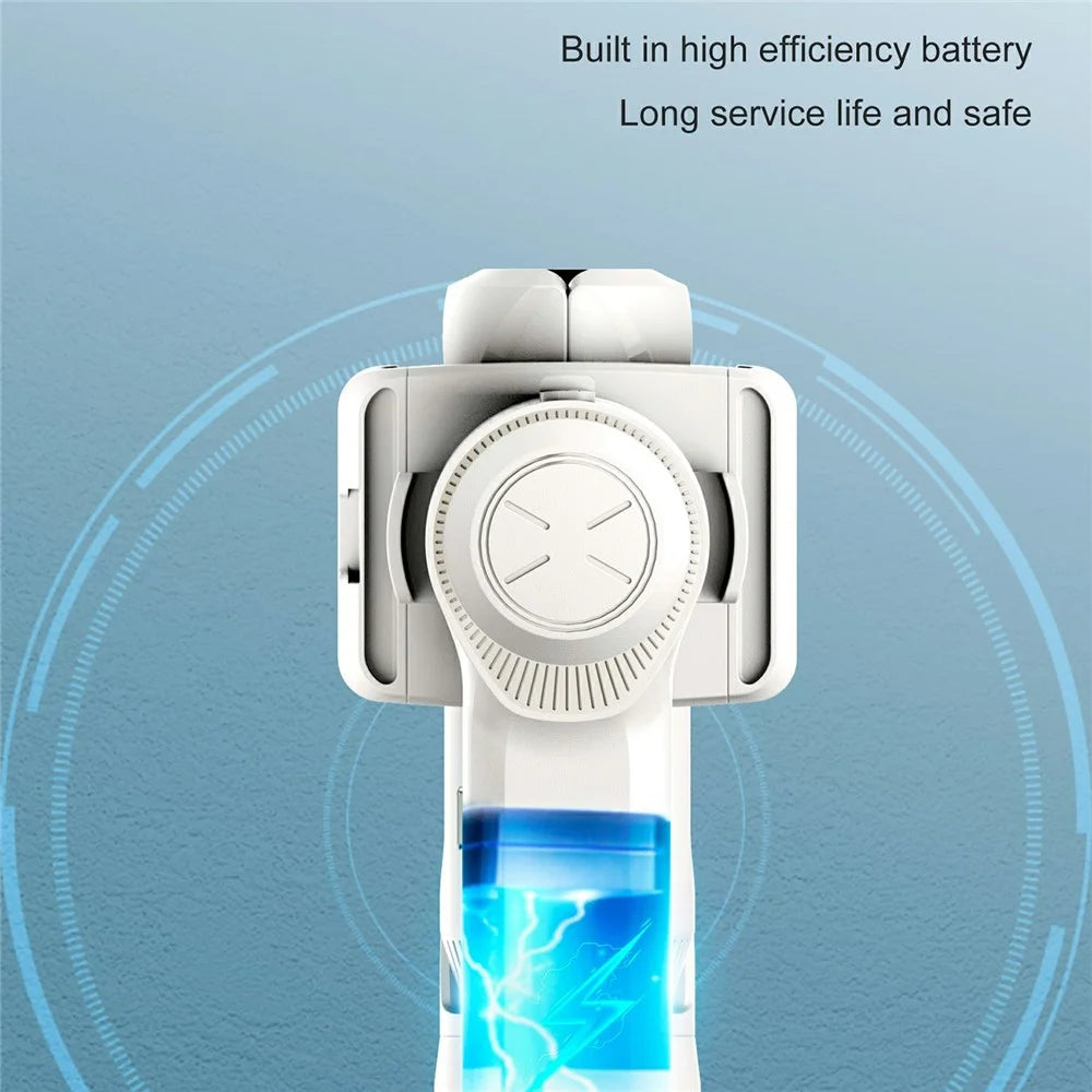 A10 Adjustable Axis Multifunction Stabilizer for Smartphone / Camera Extendable Bluetooth-compatible Stick with Fill Light (No APP) - White - 7