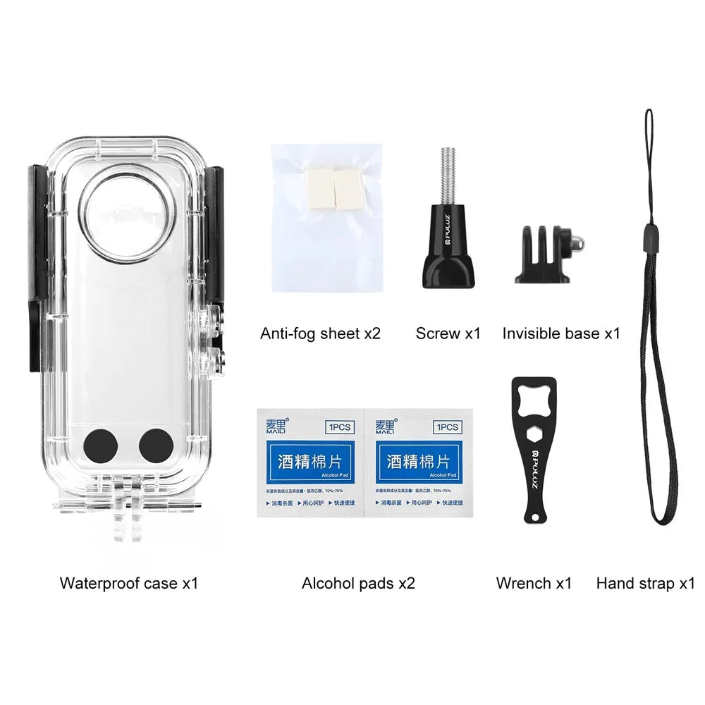 PULUZ PU820 For Insta360 X3 Waterproof Case 30m Underwater Protection Diving Housing - 7