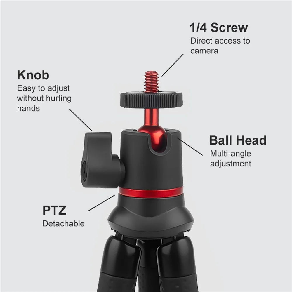 PULUZ PU860 For DSLR Camera / GoPro / Smartphone Octopus Tripod Stand with Remote Control - 5