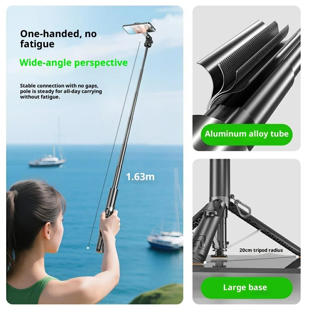 P24MF Portable Magnetic Tripod for Smartphones 360° Rotate Magnetic Selfie Stick Phone Holder - 3