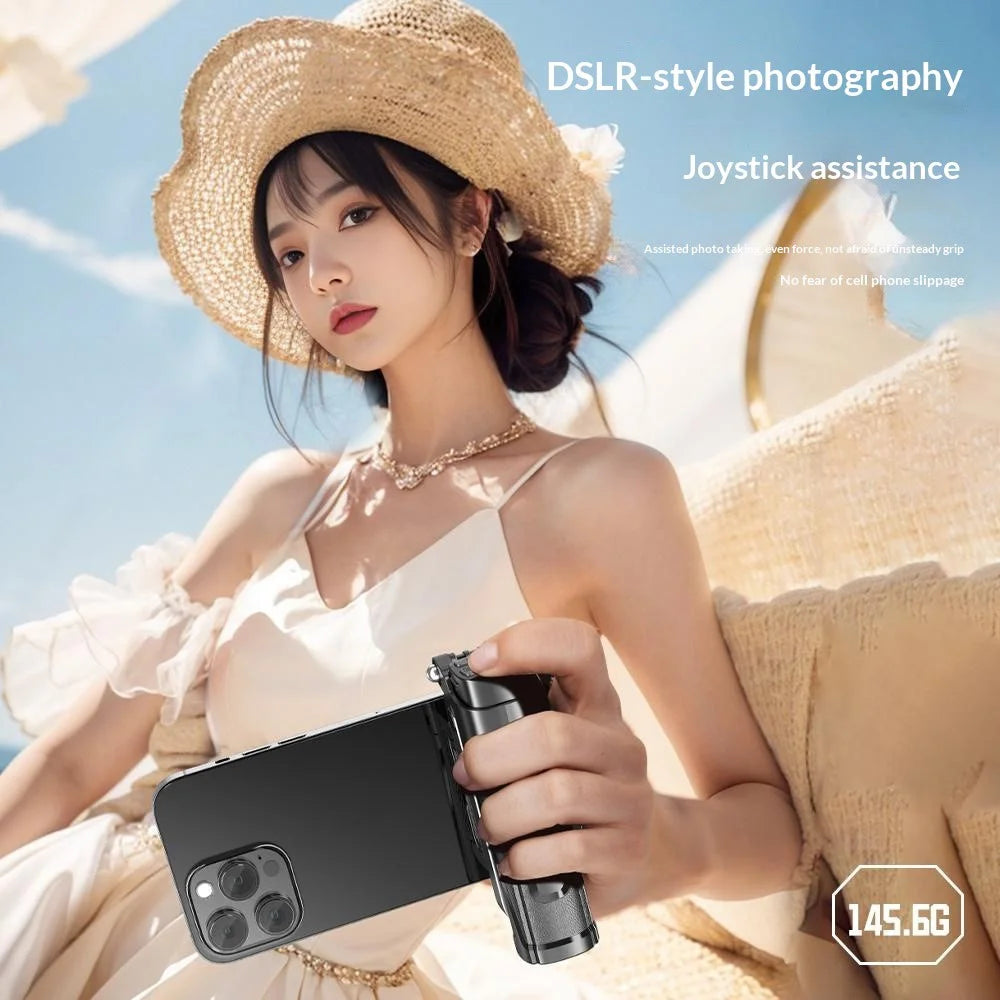 P25Y Mini Portable Selfie Stick with Single Pocket Fill Light Bluetooth-compatible Remote Tripod Stand Telescopic Phone Holder for Photography - Black - 4