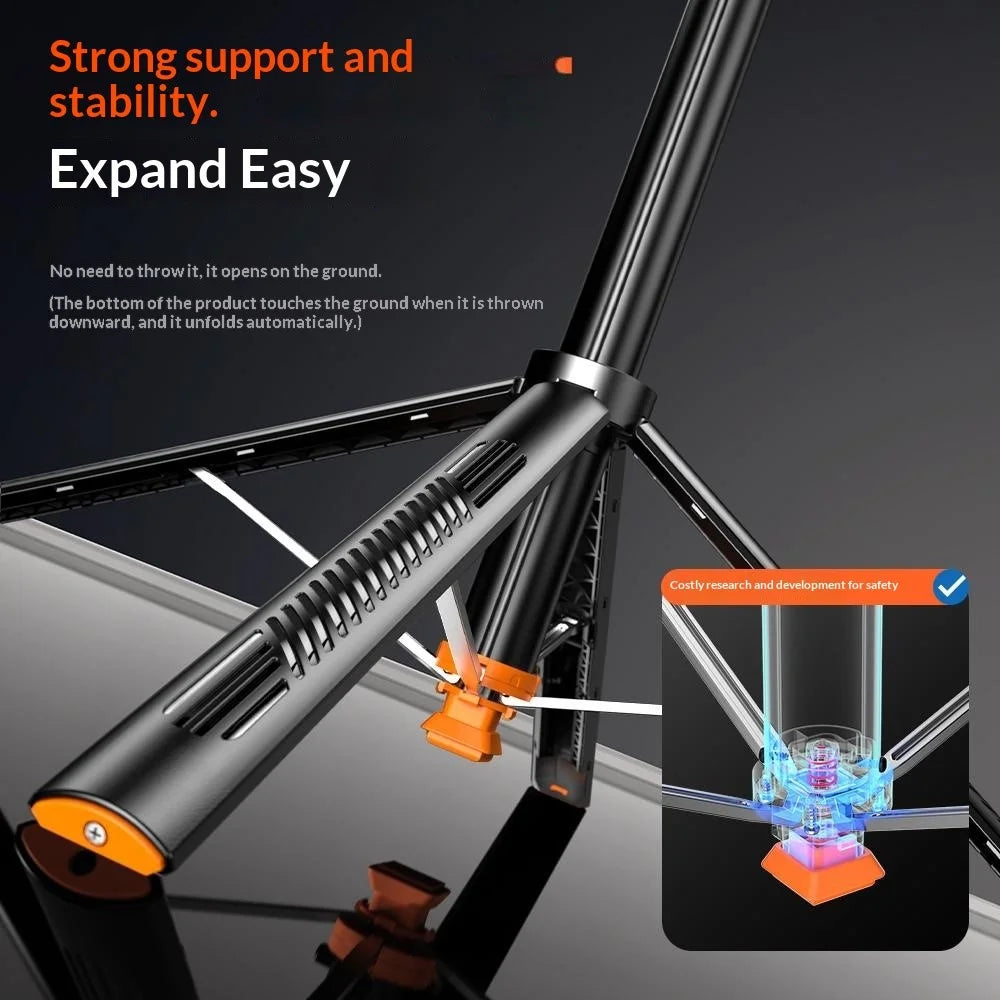T05TK Bluetooth-compatible Tripod Selfie Stick with 10 Inch Round Fill Light Auto-Open Gimbal Stabilizer Remote Control Phone Stand for Photography - 5