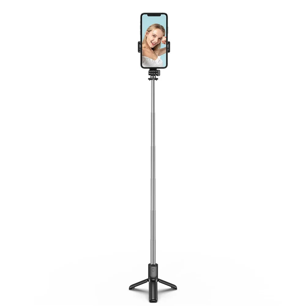 H8 3 in 1 Selfie Stick Phone Tripod Extendable Monopod with Bluetooth-compatible Remote for Smartphone Selfie Stick - Black - 7