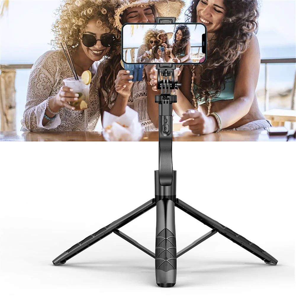 L16 34-153cm Extendable Selfie Stick Tripod Stand Camera Gimbal Stabilizer Phone Clip Holder Wireless Bluetooth-compatible Remote Control with Dual Lights - 5