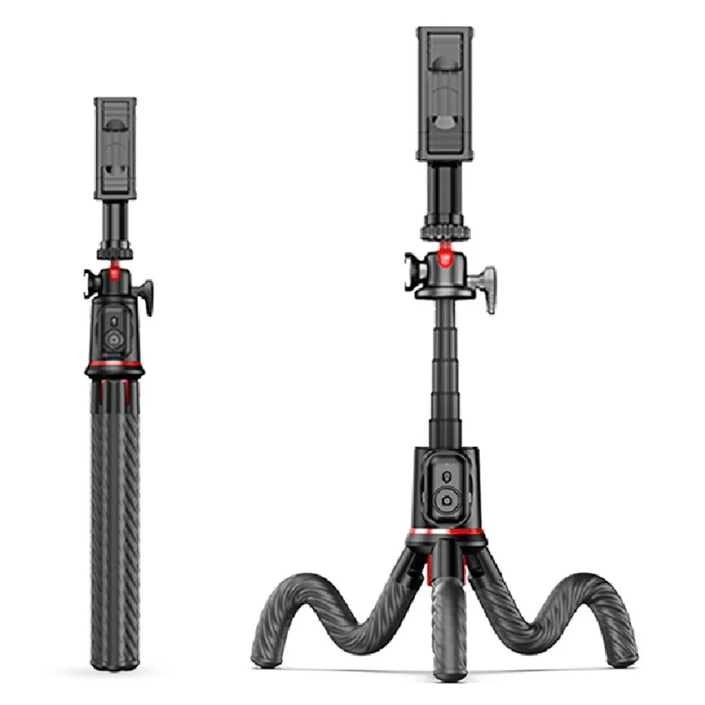 C03 2-in-1 Flexible Octopus Tripod Bracket Bluetooth Selfie Stick with Detachable Phone Holder - 2