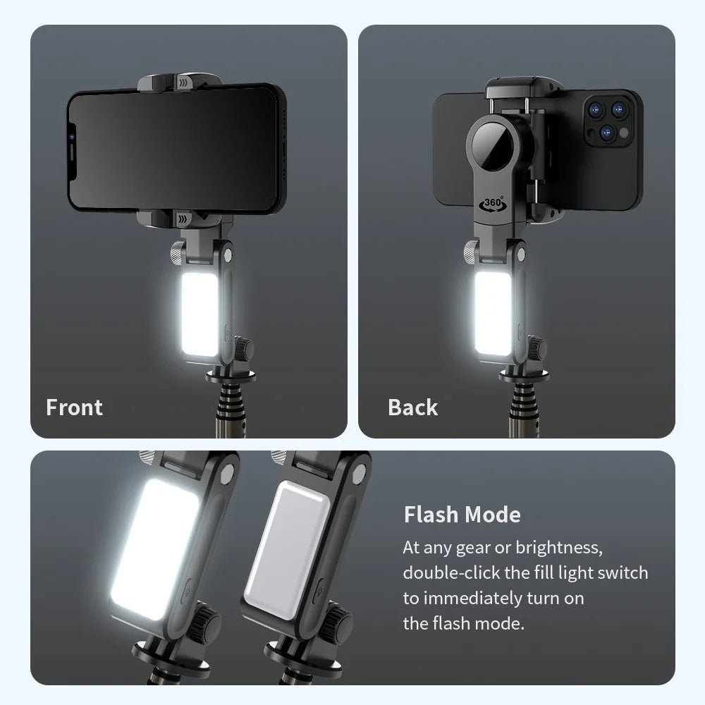 Q18 Single-Axis Gimbal Selfie Stick Tripod Stand Panoramic Follow Shot Anti-Shake Handheld Gimbal Stabilizer - 5