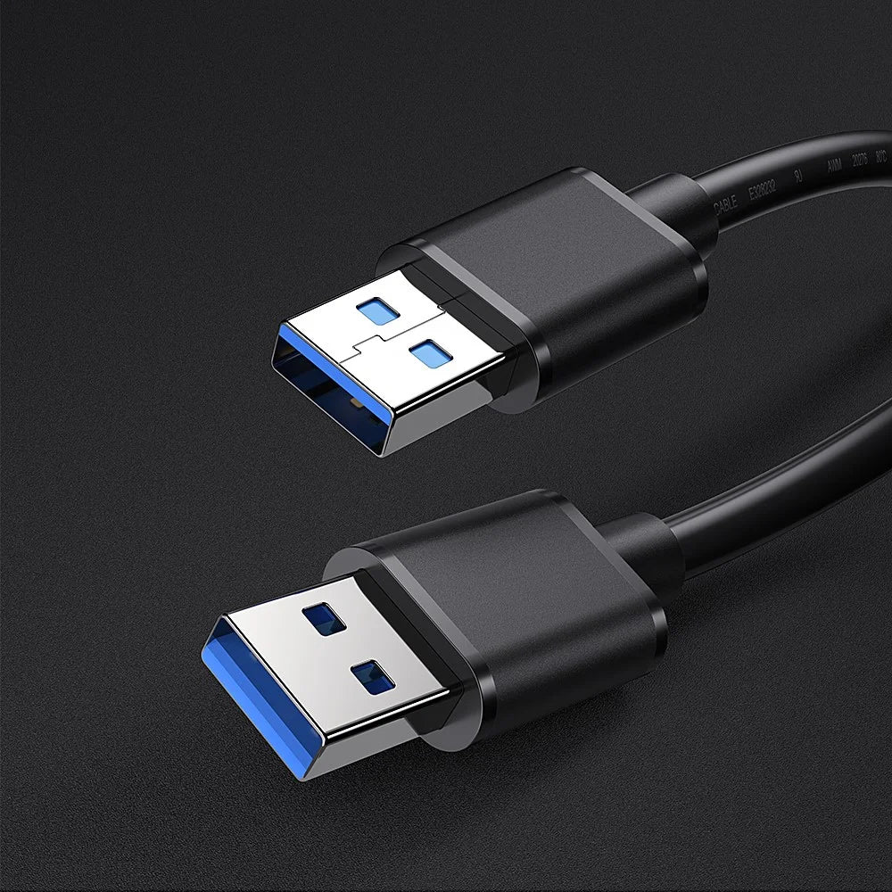 ESSAGER USB3.0 Male to Male Data Cable 1m - Black - 2