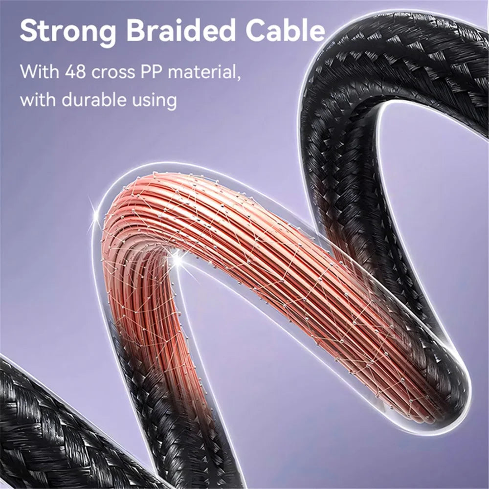 YESIDO CA165C 1.2m USB / Type-C to Type-C PD 60W Fast Charging Cable Braided Data Cable - 6