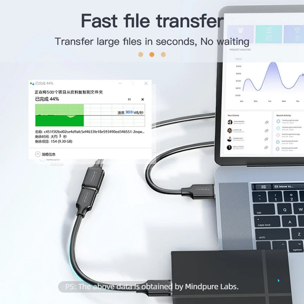 MINDPURE US103 1m Fast Speed USB 3.0 Extension Cable Male to Female Extender Cord for Laptop PC - 5